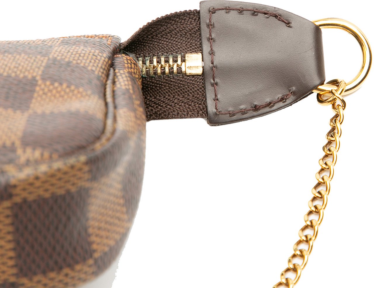 Louis Vuitton Damier Ebene Mini Pochette Accessoires Bruin