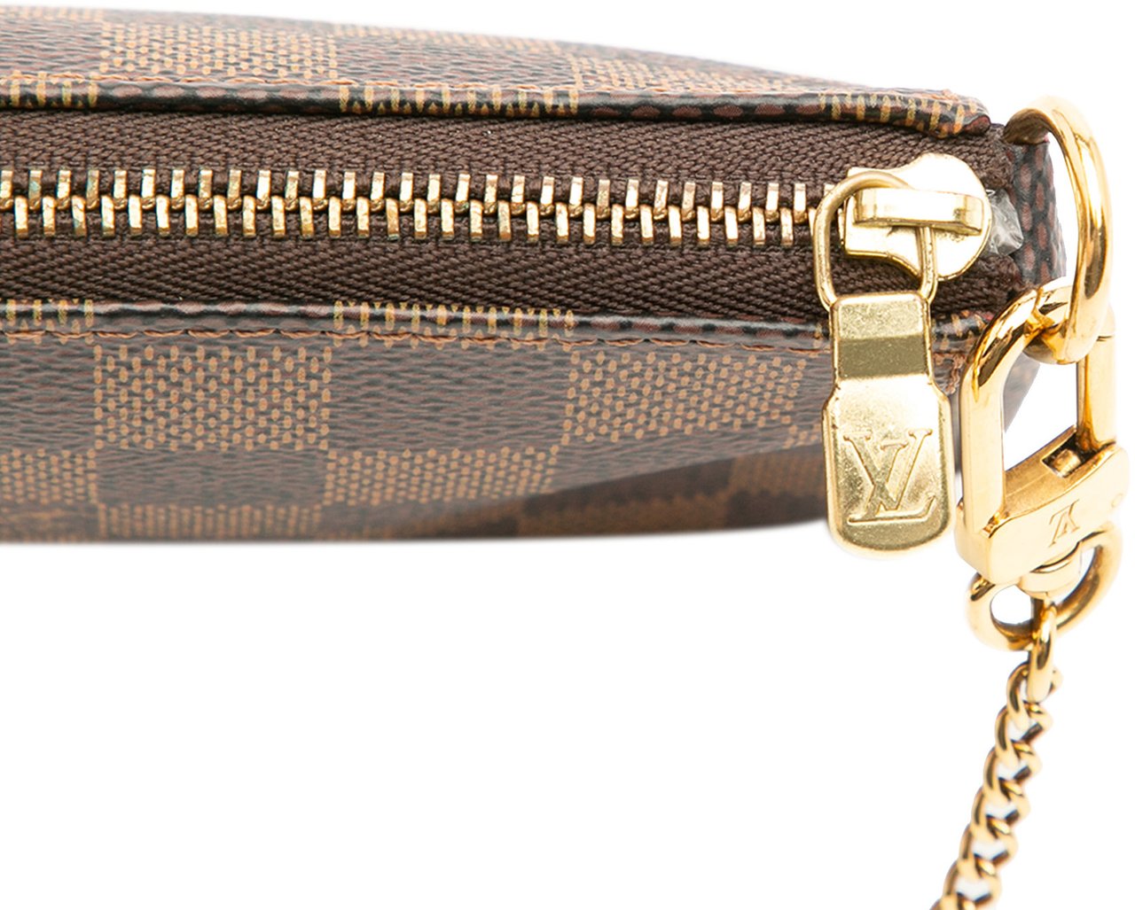 Louis Vuitton Damier Ebene Mini Pochette Accessoires Bruin