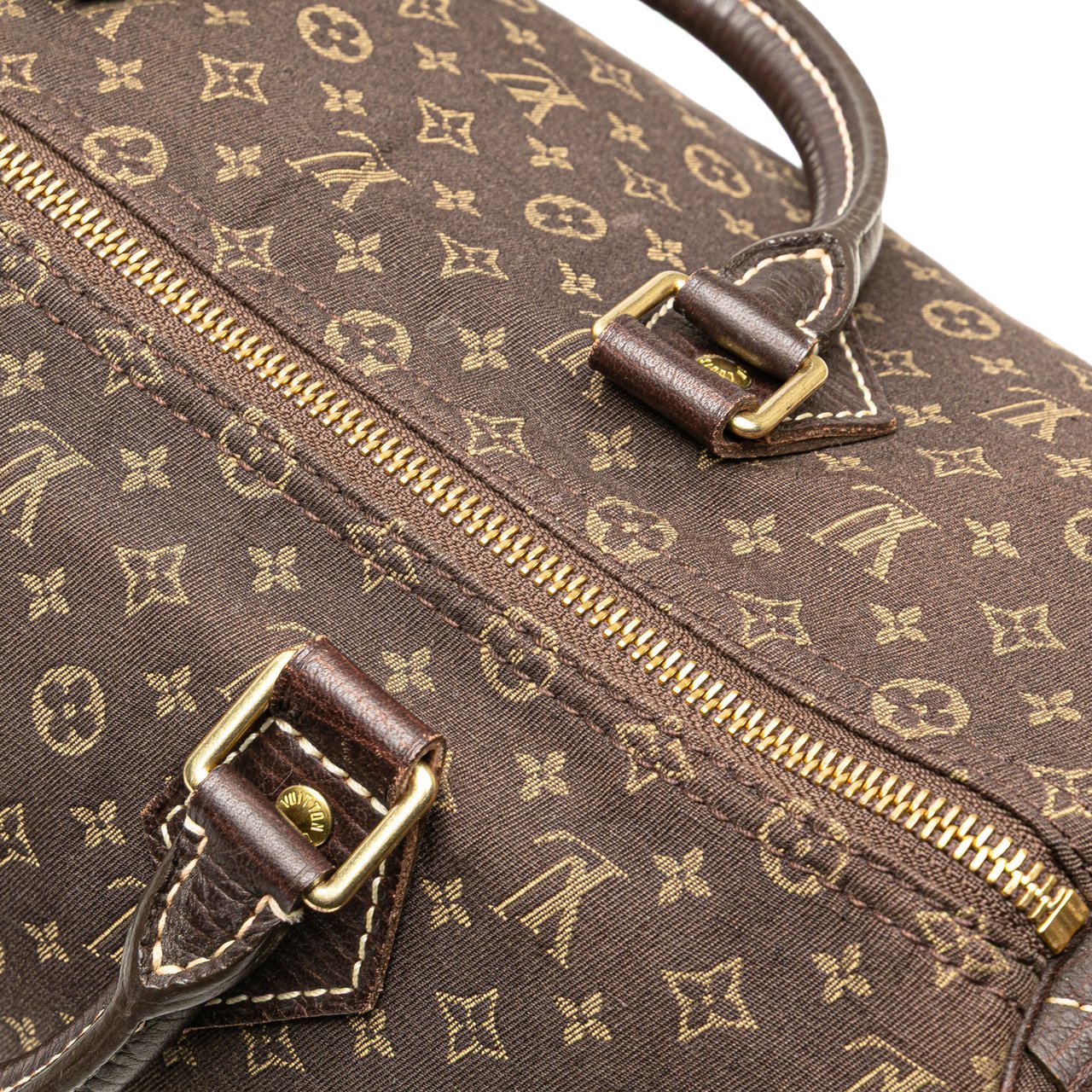 Louis Vuitton Monogram Mini Lin Speedy 30 Bruin