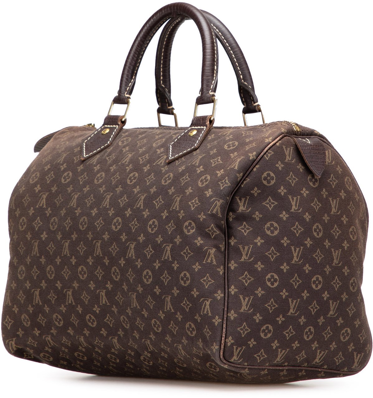 Louis Vuitton Monogram Mini Lin Speedy 30 Bruin