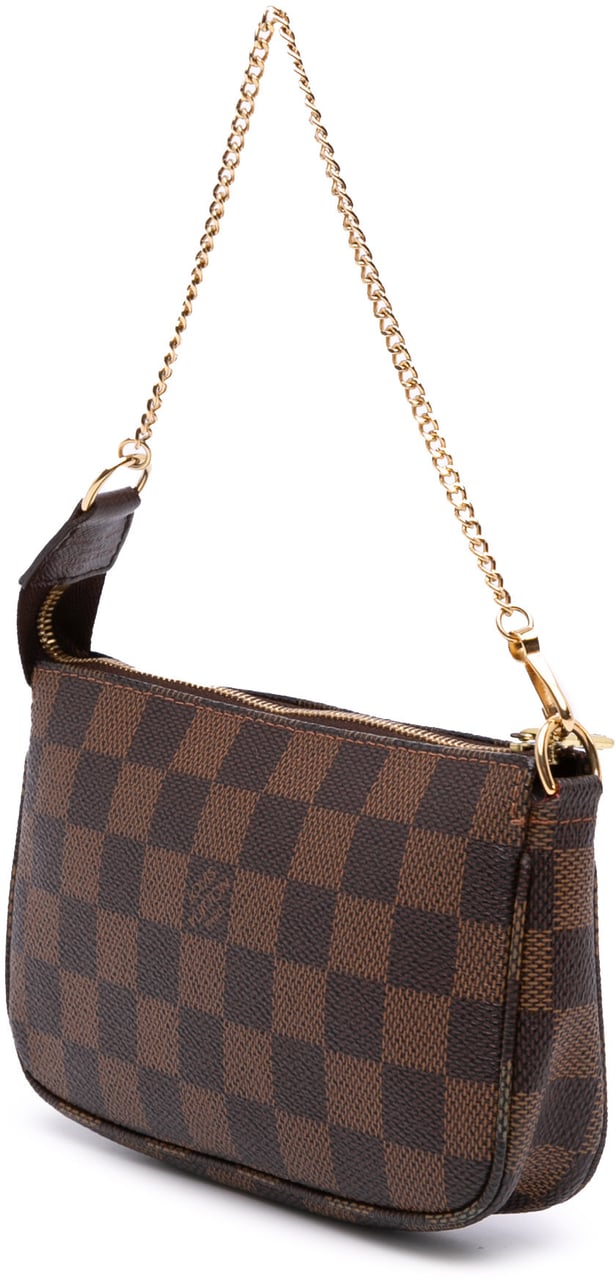 Louis Vuitton Damier Ebene Mini Pochette Accessoires Bruin