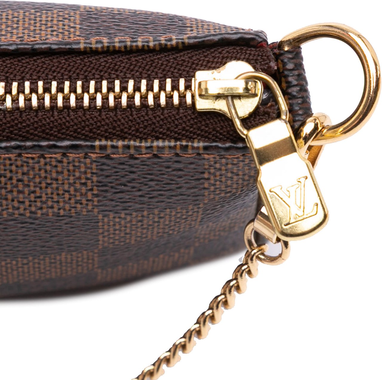Louis Vuitton Damier Ebene Mini Pochette Accessoires Bruin