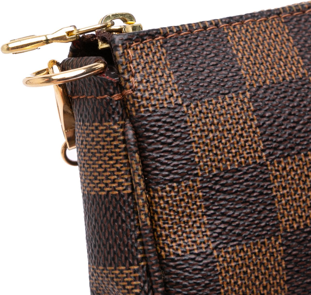 Louis Vuitton Damier Ebene Mini Pochette Accessoires Bruin