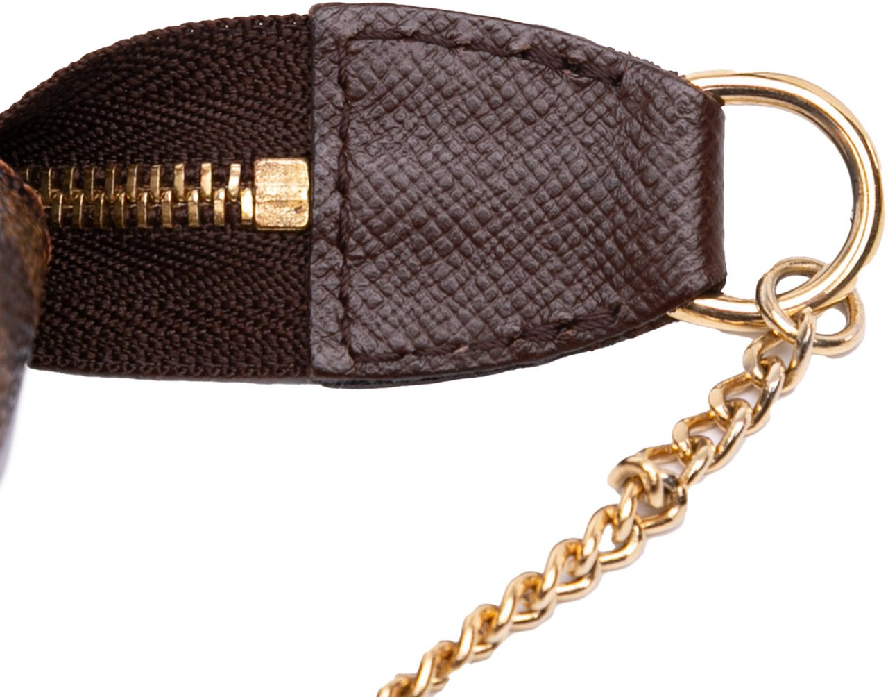 Louis Vuitton Damier Ebene Mini Pochette Accessoires Bruin