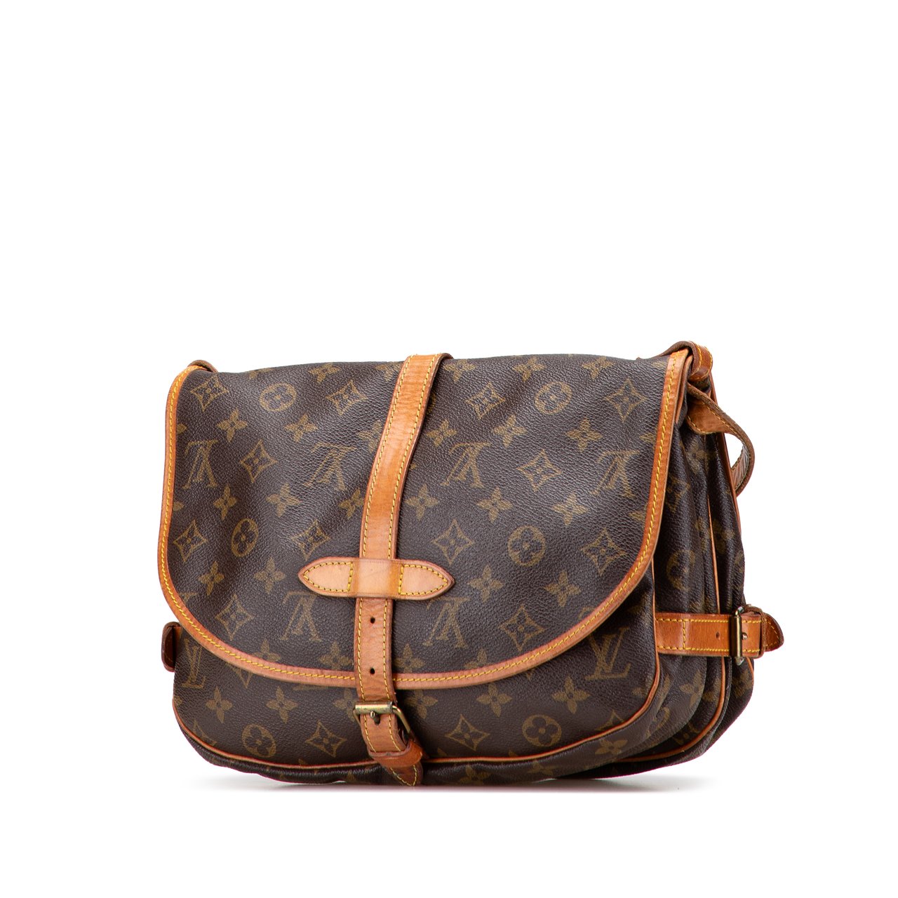 Louis Vuitton Monogram Saumur 30 Bruin
