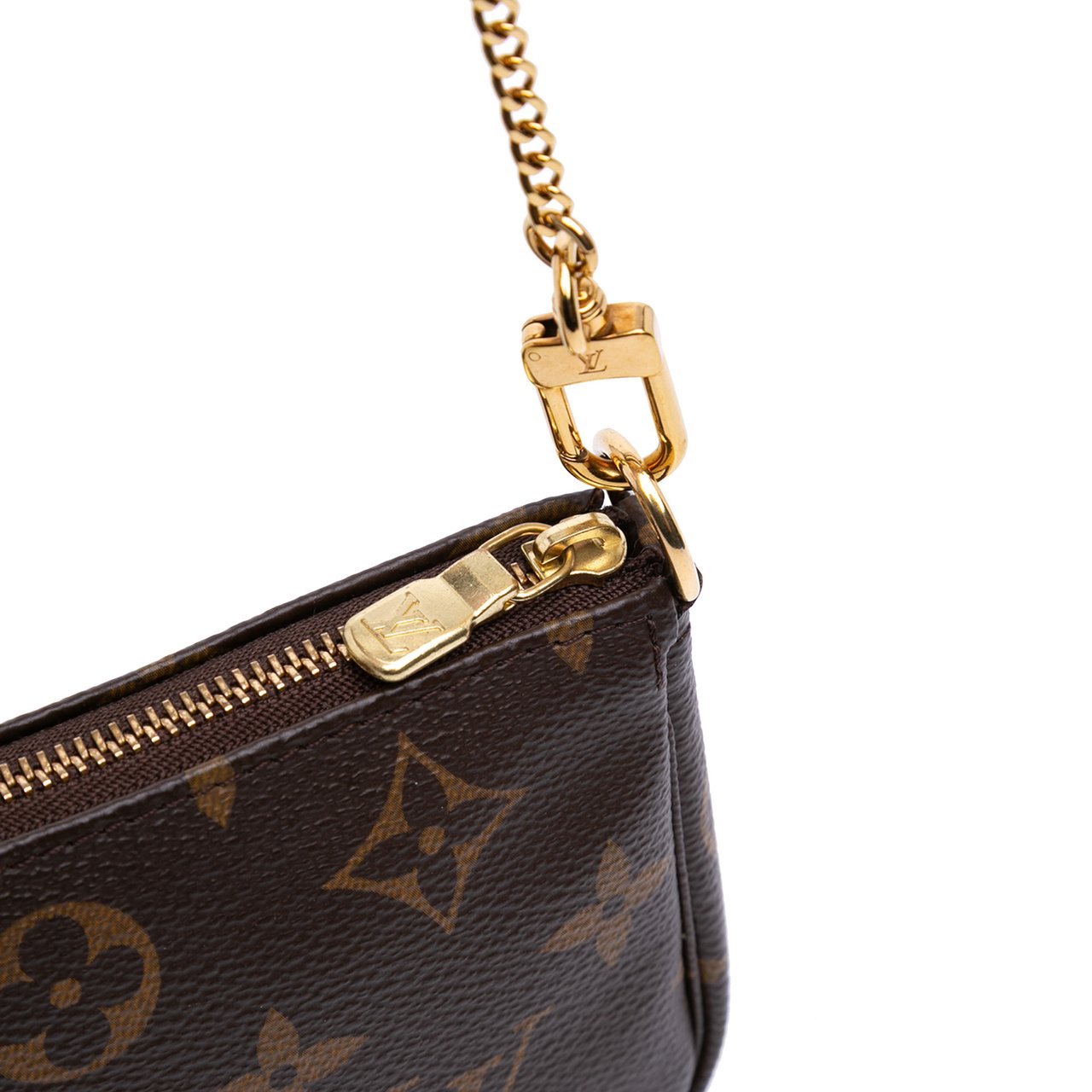 Louis Vuitton Monogram Mini Pochette Accessoires Bruin