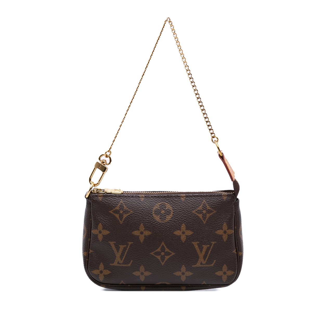 Louis Vuitton Monogram Mini Pochette Accessoires Bruin