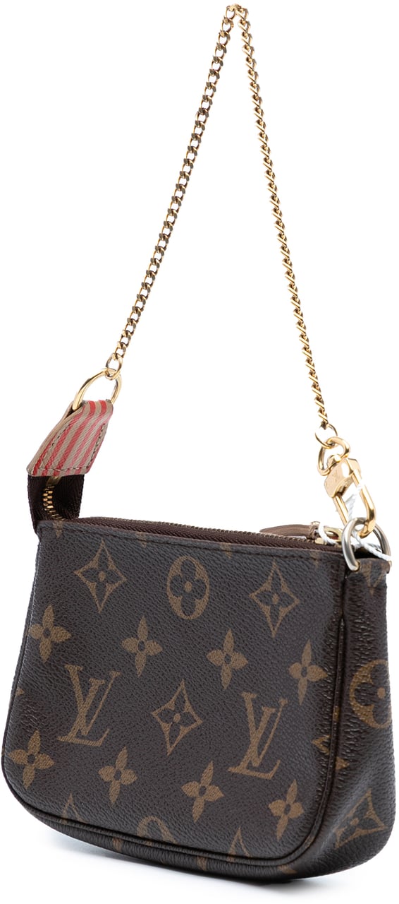 Louis Vuitton Monogram Trunks and Locks Mini Pochette Accessoires Bruin