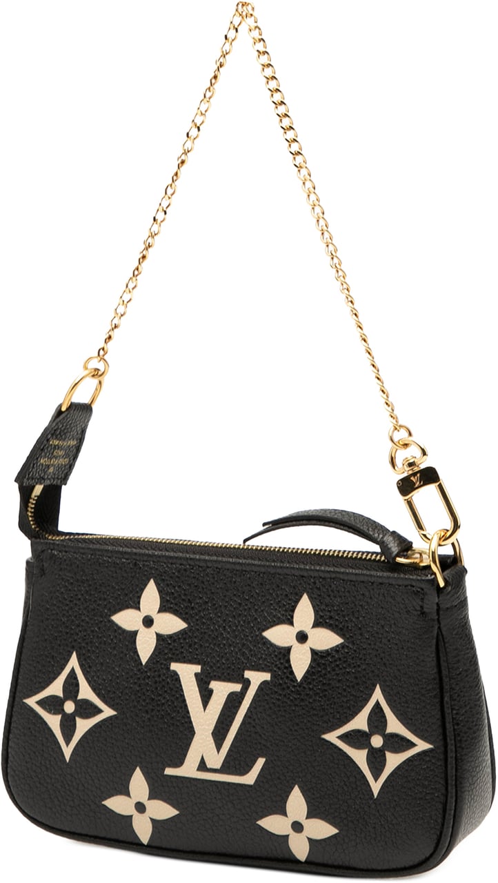 Louis Vuitton Bicolor Monogram Empreinte Mini Pochette Accessoires Zwart