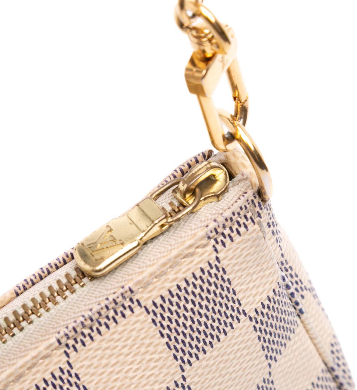 Louis Vuitton Damier Azur Mini Pochette Accessoires Wit