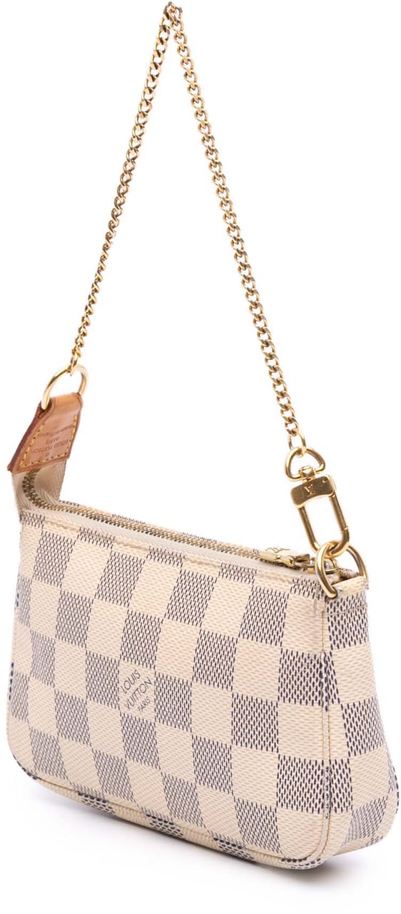 Louis Vuitton Damier Azur Mini Pochette Accessoires Wit