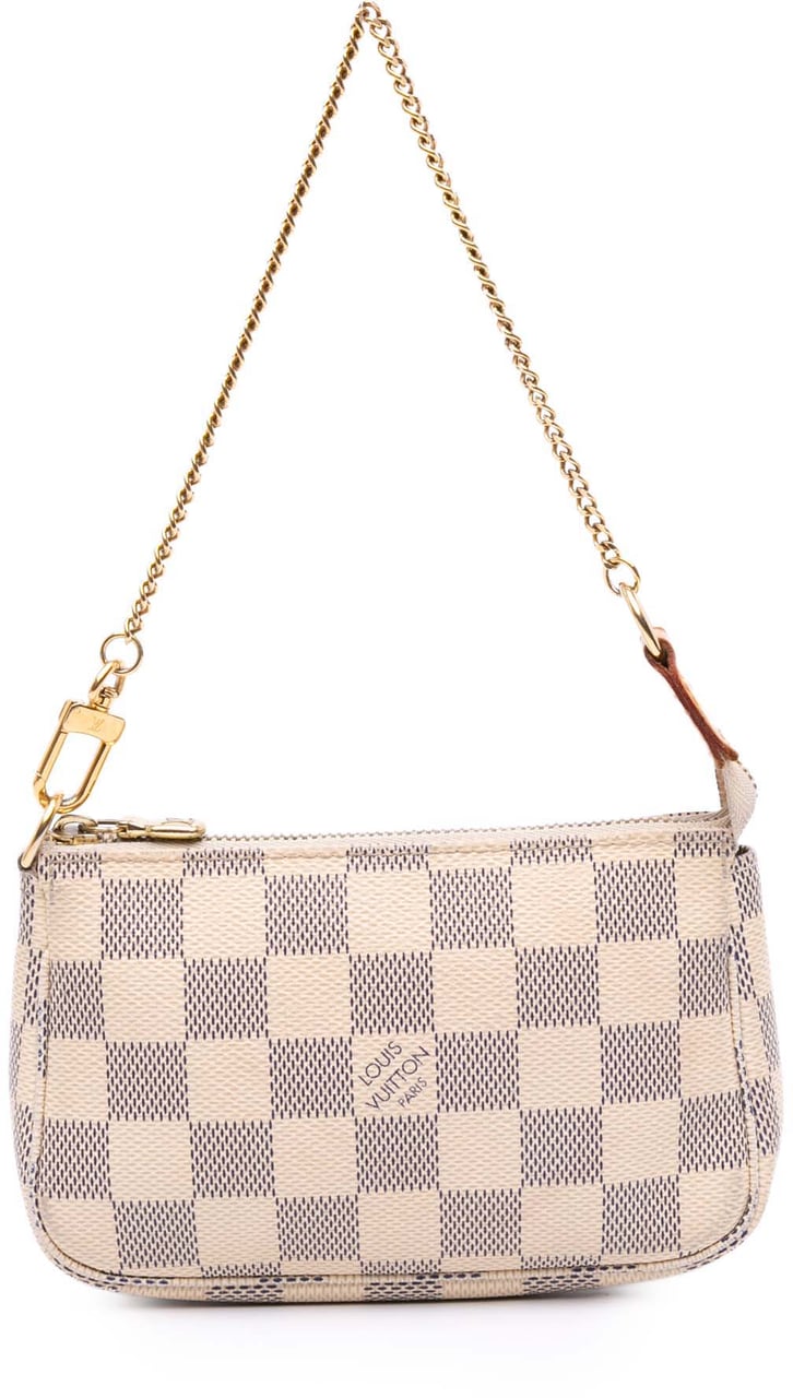 Louis Vuitton Damier Azur Mini Pochette Accessoires Wit