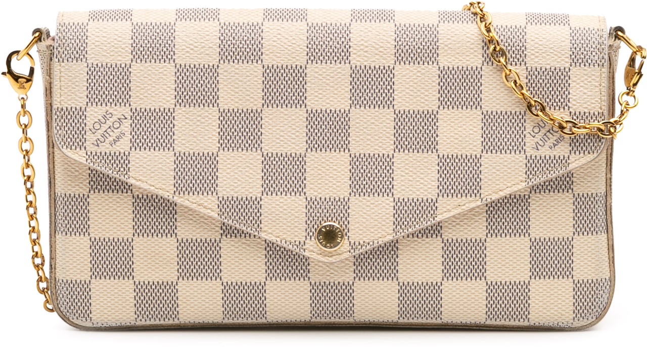 Louis Vuitton Damier Azur Pochette Felicie Wit