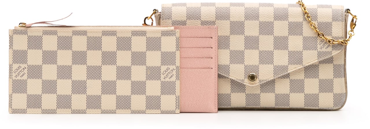 Louis Vuitton Damier Azur Pochette Felicie Wit