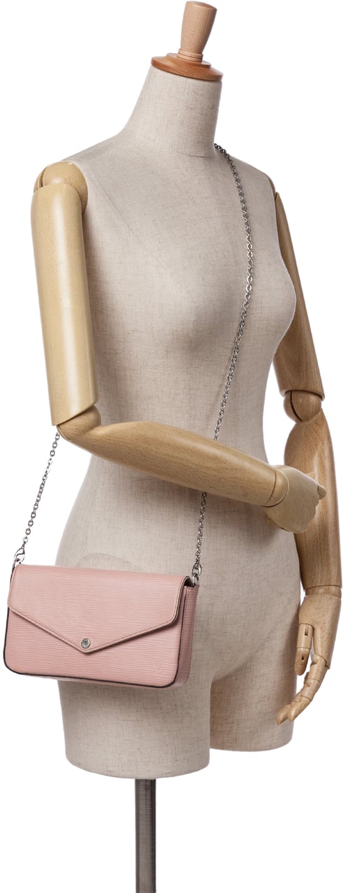 Louis Vuitton Epi Pochette Felicie Roze