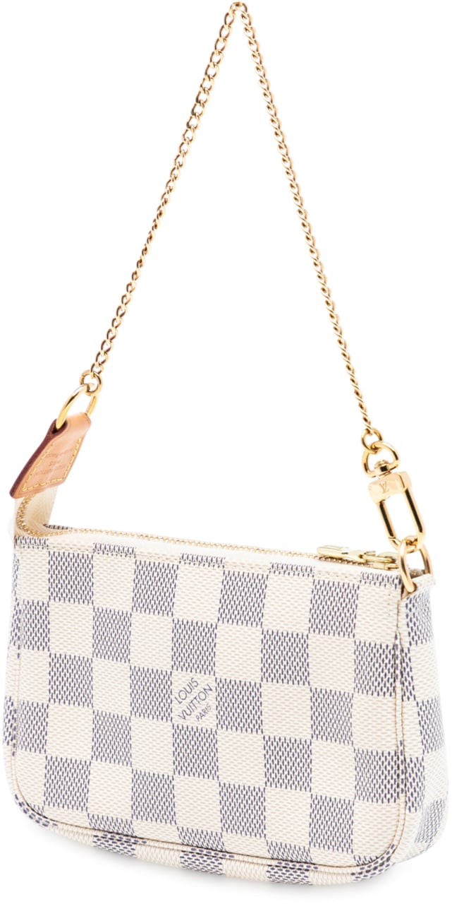 Louis Vuitton Damier Azur Mini Pochette Accessoires Wit