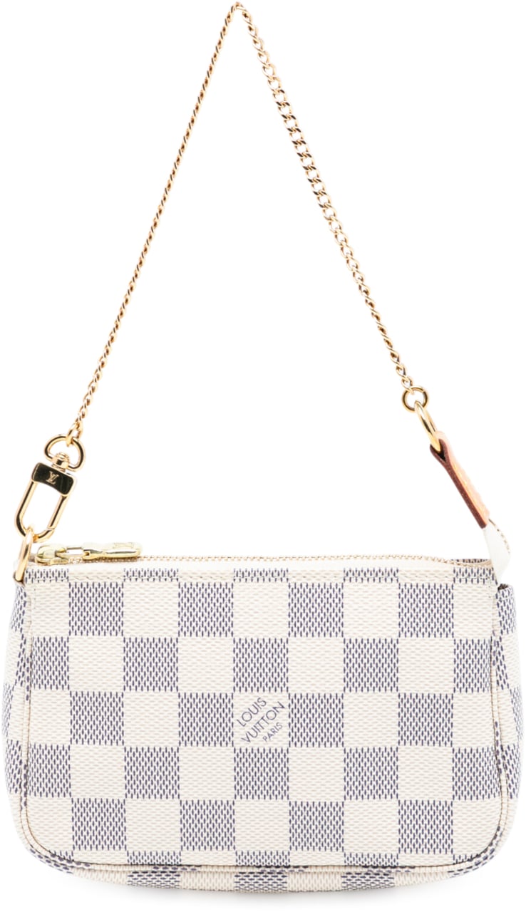 Louis Vuitton Damier Azur Mini Pochette Accessoires Wit