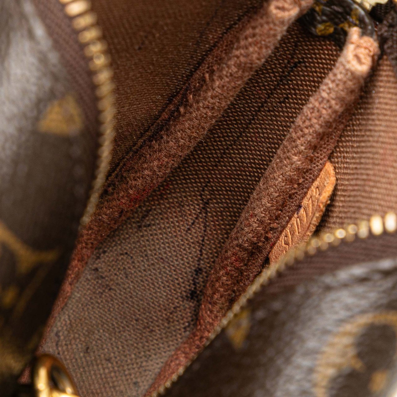 Louis Vuitton Monogram Mini Pochette Accessoires Bruin