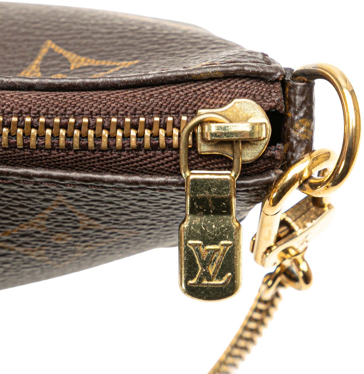 Louis Vuitton Monogram Mini Pochette Accessoires Bruin