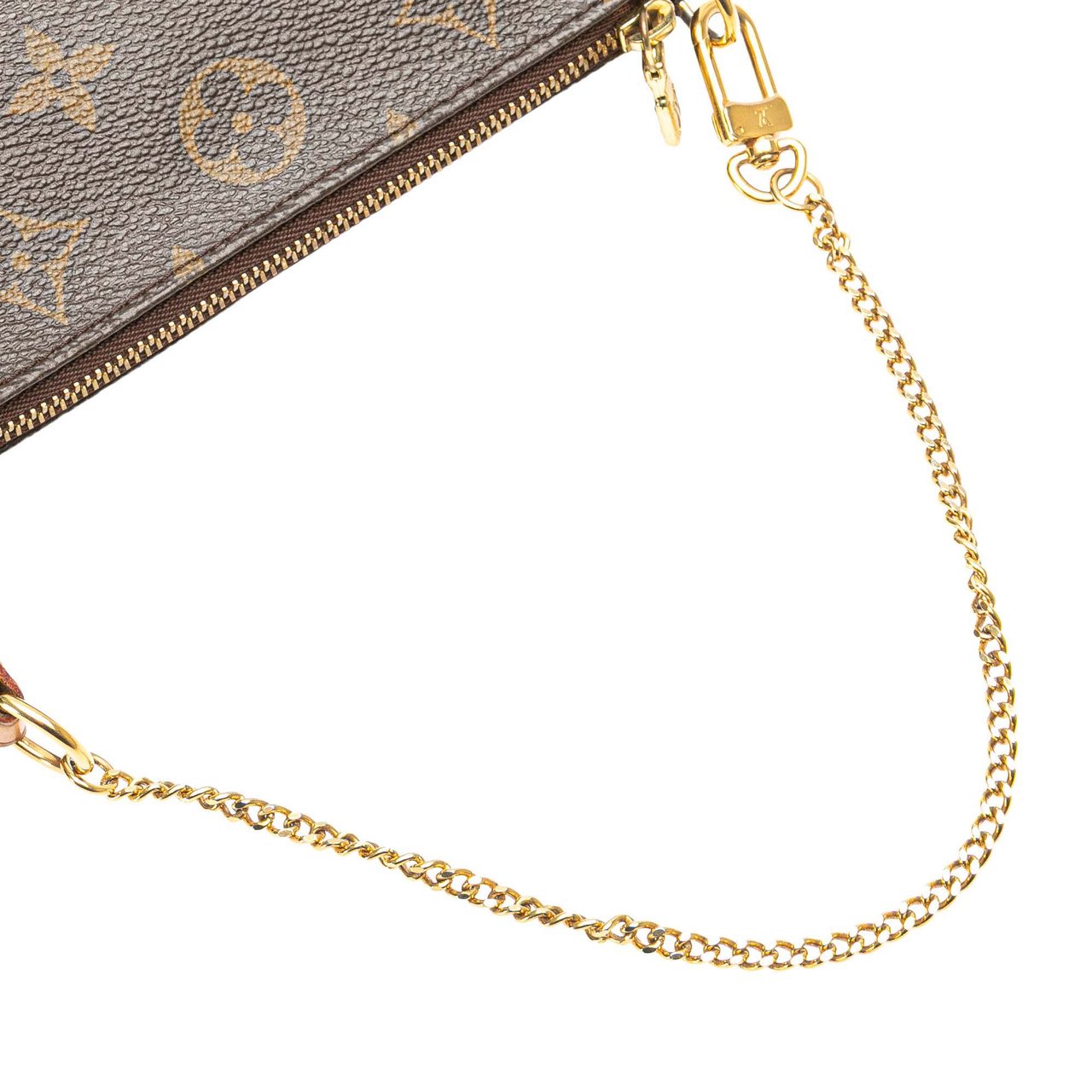 Louis Vuitton Monogram Mini Pochette Accessoires Bruin