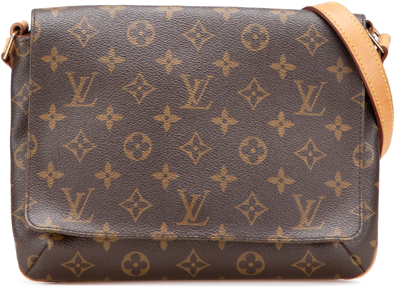 Louis Vuitton Monogram Musette Tango Long Strap Bruin