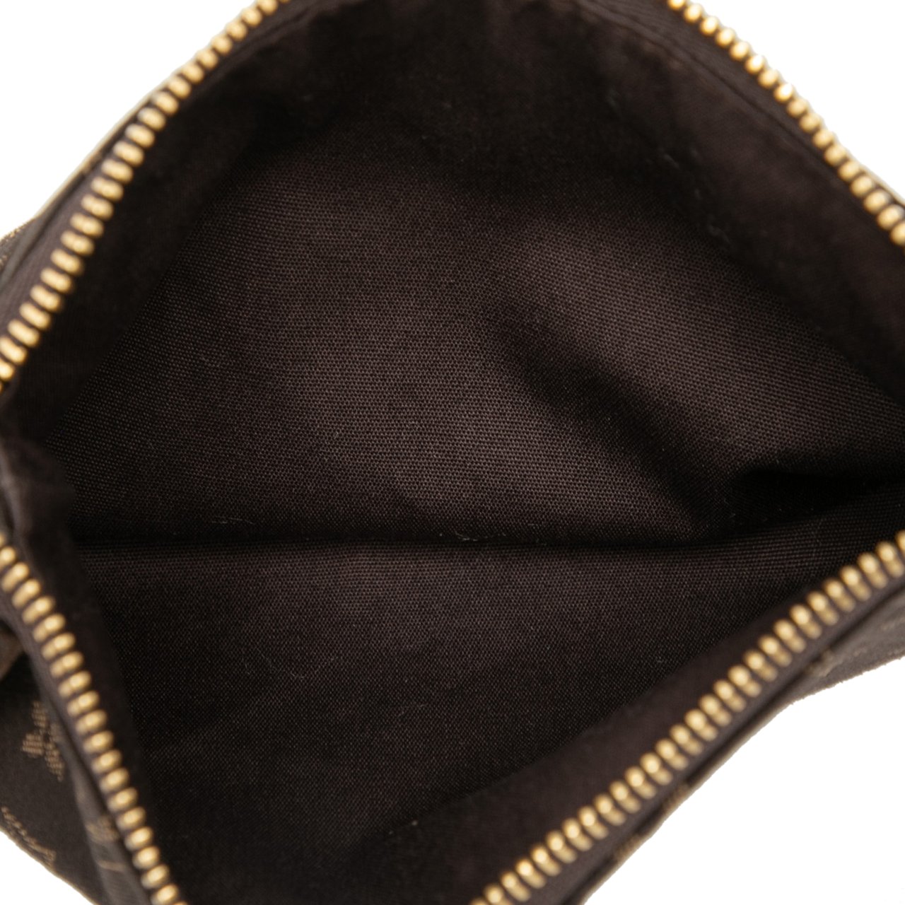 Louis Vuitton Monogram Mini Lin Mini Pochette Accessoires Bruin