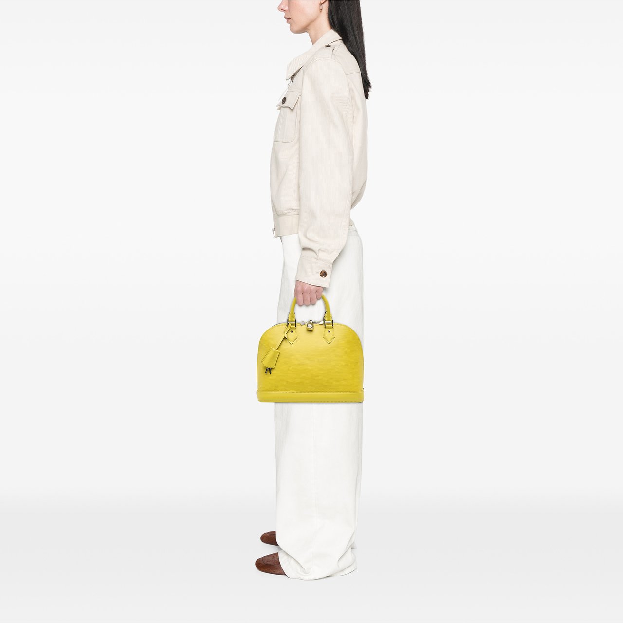 Louis Vuitton Epi Alma PM Geel