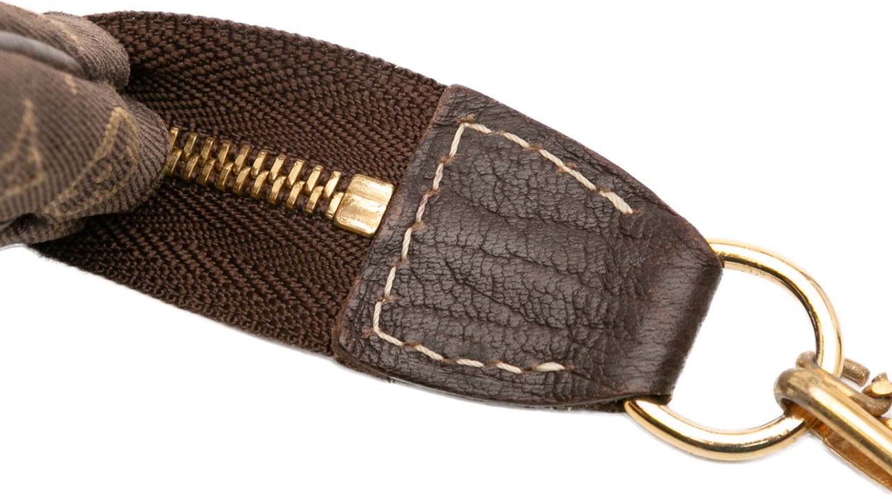 Louis Vuitton Monogram Mini Lin Bucket PM Pouch Bruin