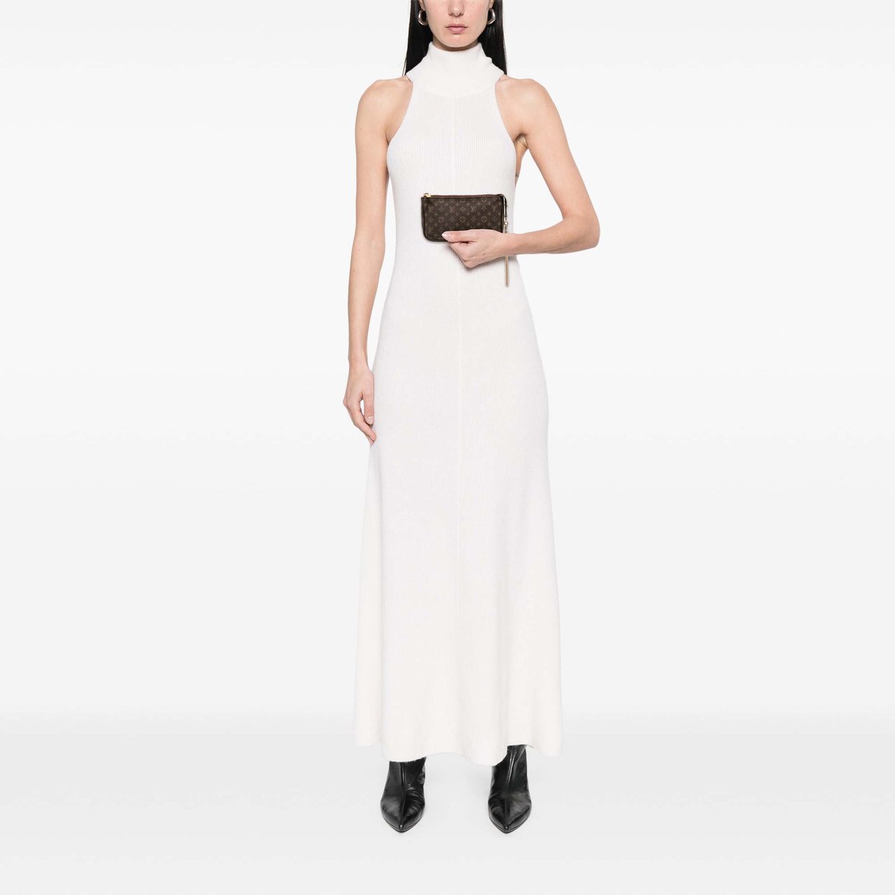 Louis Vuitton Monogram Mini Lin Bucket PM Pouch Bruin