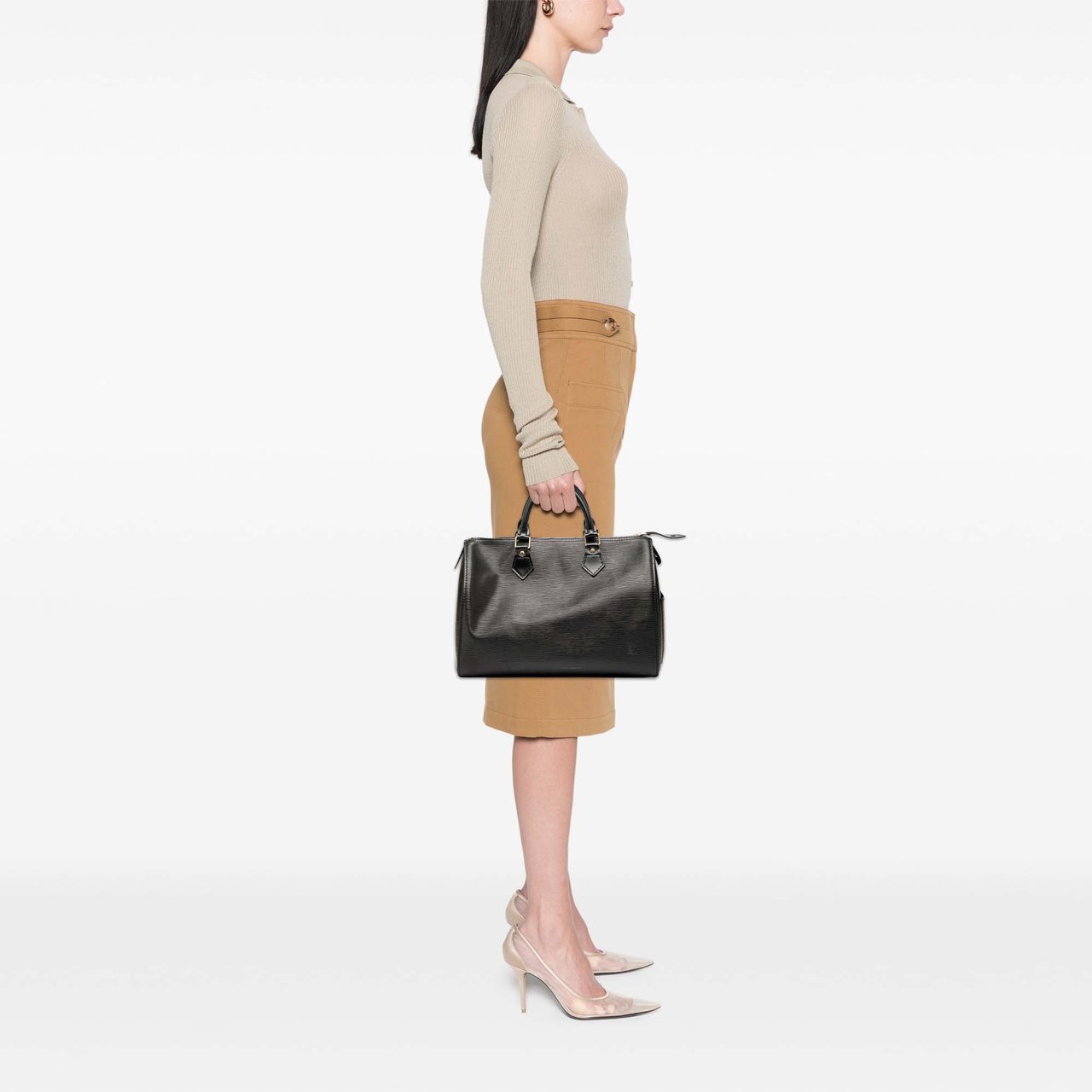 Louis Vuitton Epi Speedy 30 Zwart