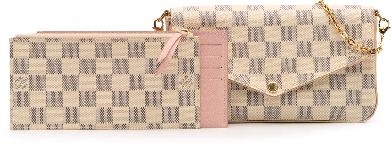 Louis Vuitton Damier Azur Pochette Felicie Wit