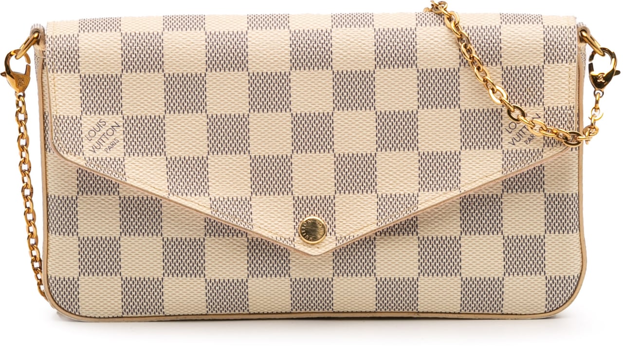 Louis Vuitton Damier Azur Pochette Felicie Wit