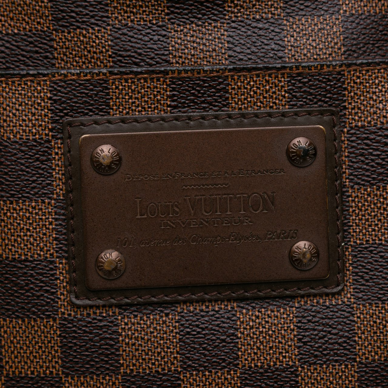 Louis Vuitton Damier Ebene Brooklyn Pochette Bruin