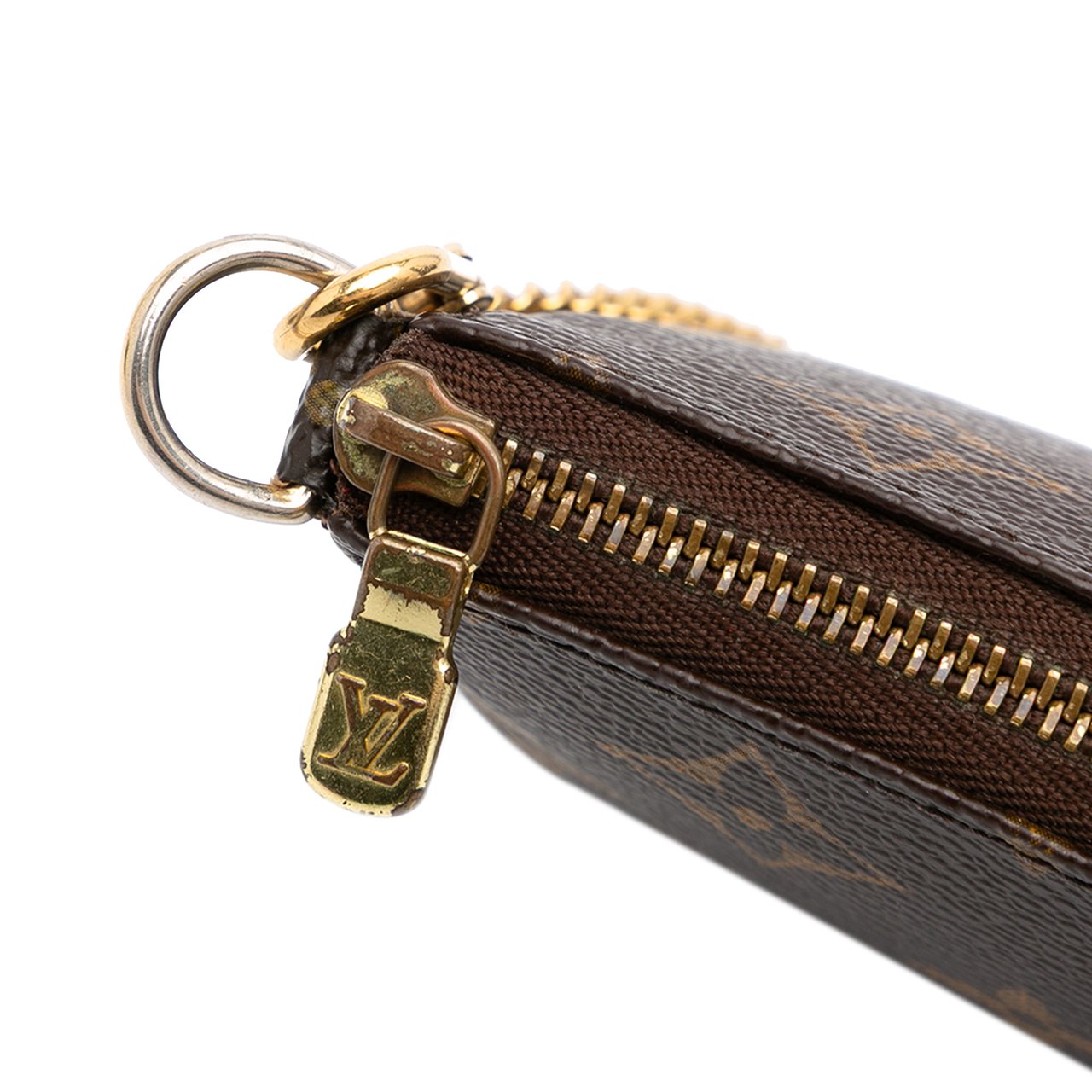 Louis Vuitton Monogram Mini Pochette Accessoires Bruin