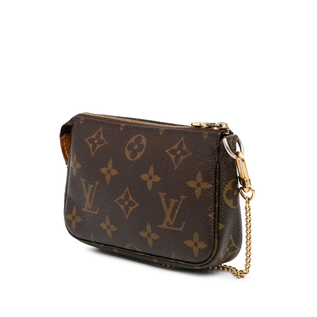 Louis Vuitton Monogram Mini Pochette Accessoires Bruin