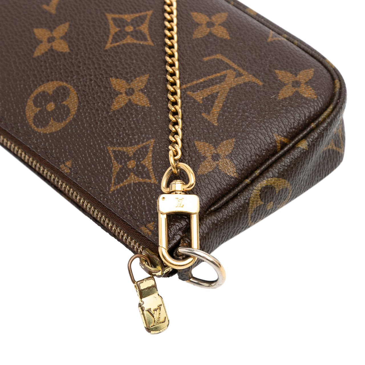 Louis Vuitton Monogram Mini Pochette Accessoires Bruin