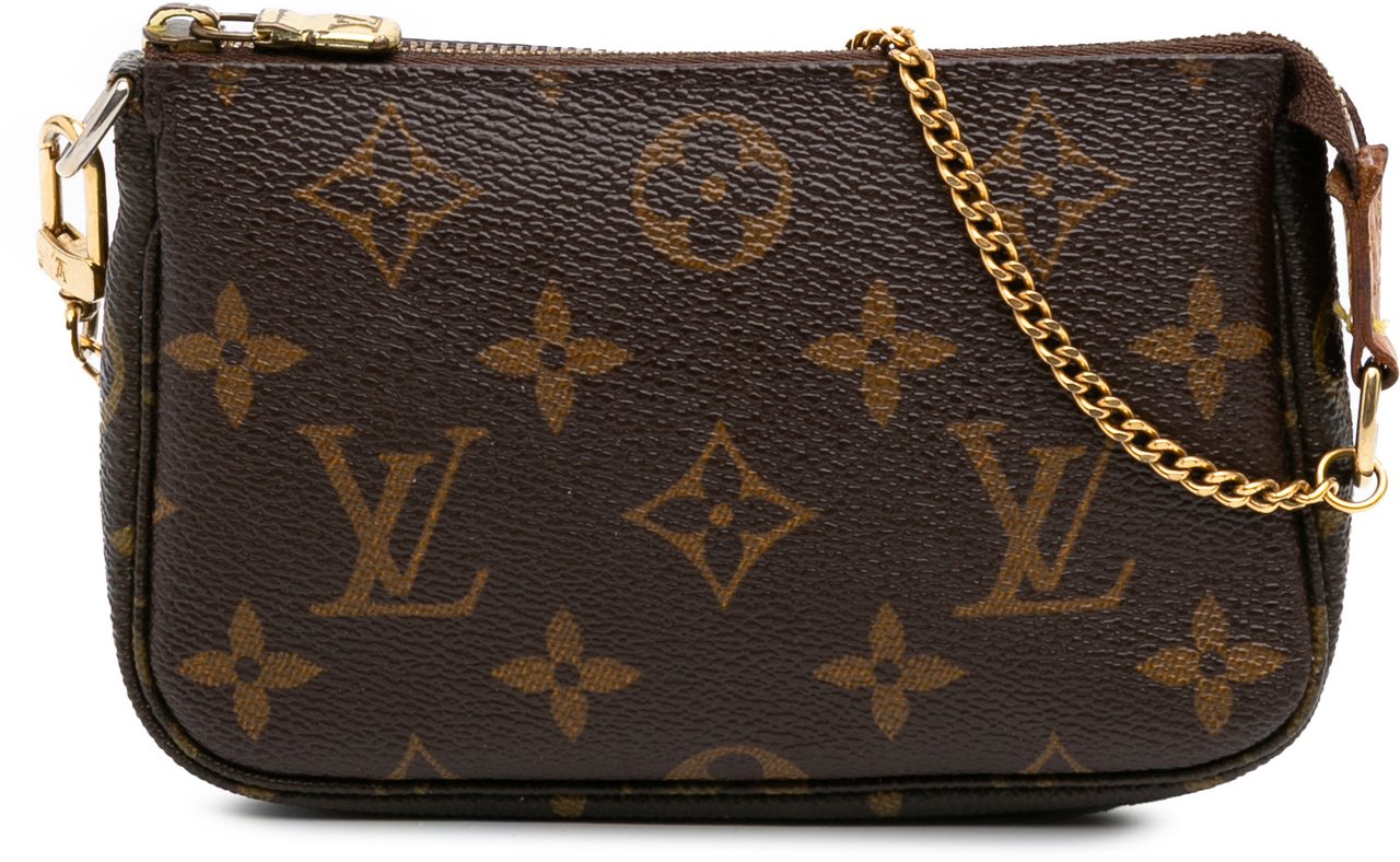 Louis Vuitton Monogram Mini Pochette Accessoires Bruin