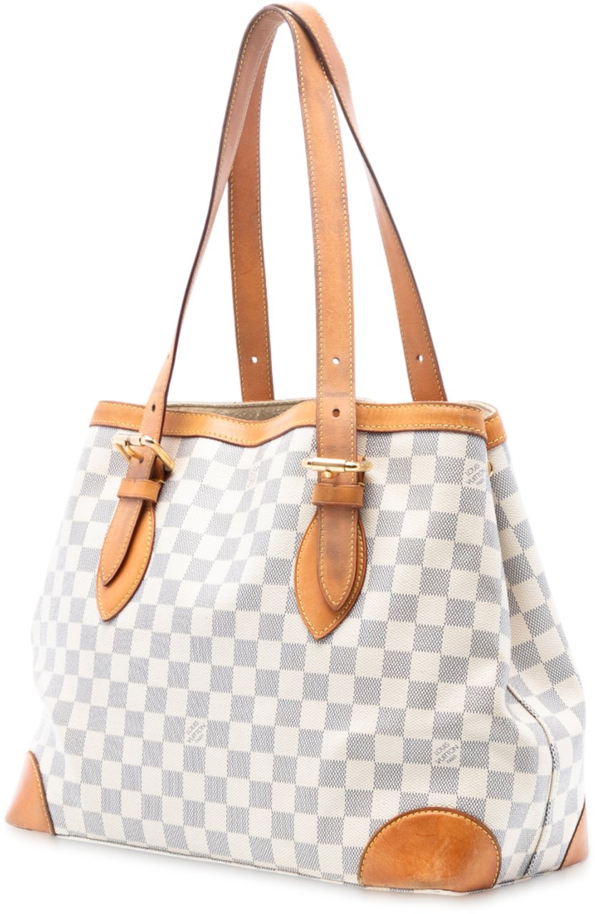 Louis Vuitton Damier Azur Hampstead MM Wit
