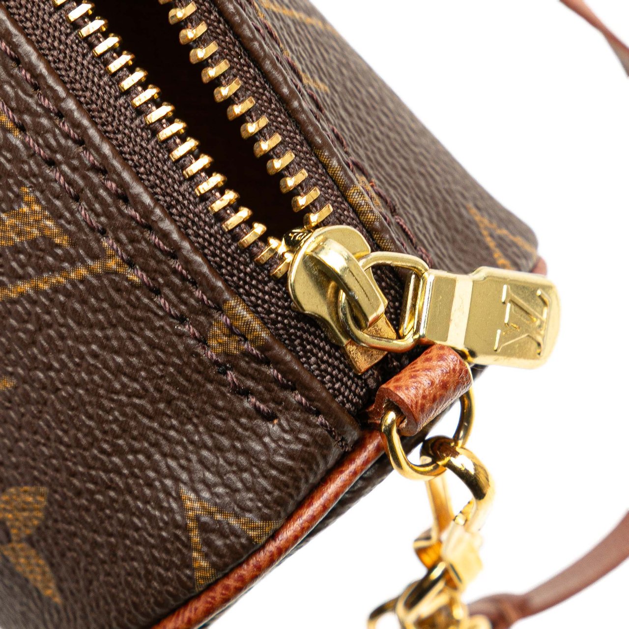 Louis Vuitton Monogram Papillon Pochette Bruin