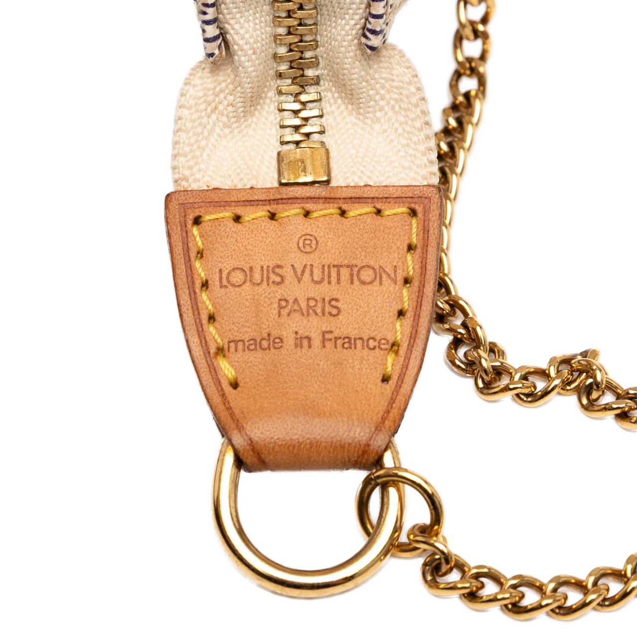 Louis Vuitton Damier Azur Mini Pochette Accessoires Wit