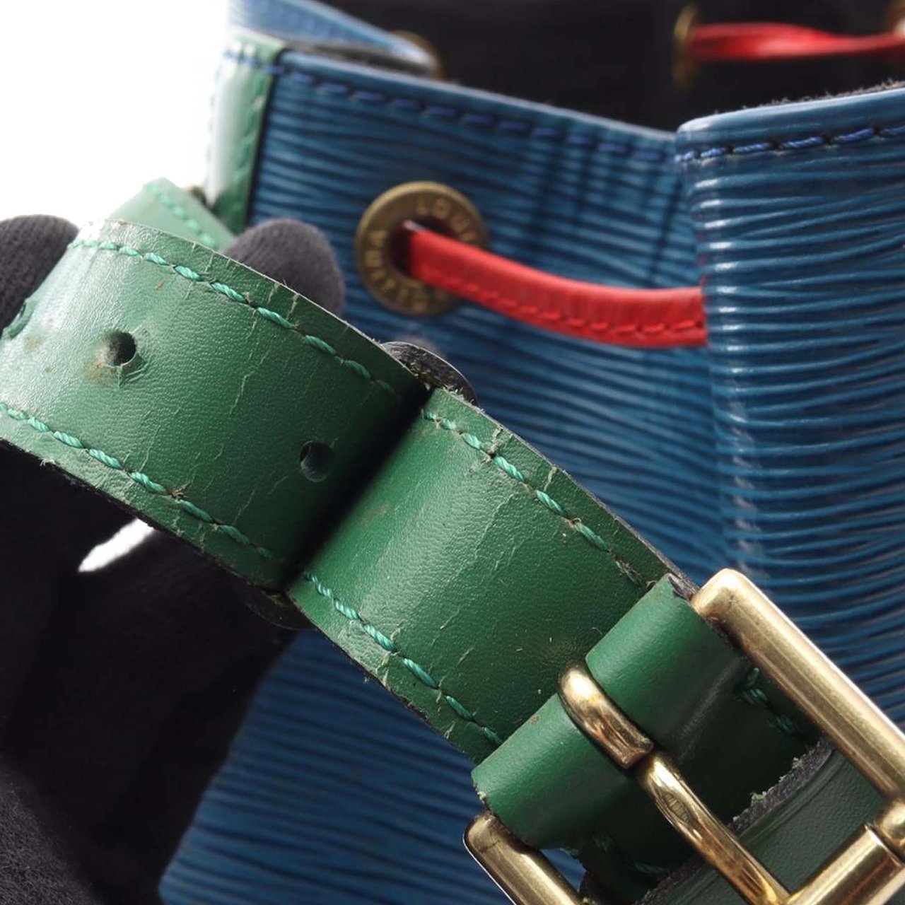 Louis Vuitton Epi Noe Tricolor GM Blauw