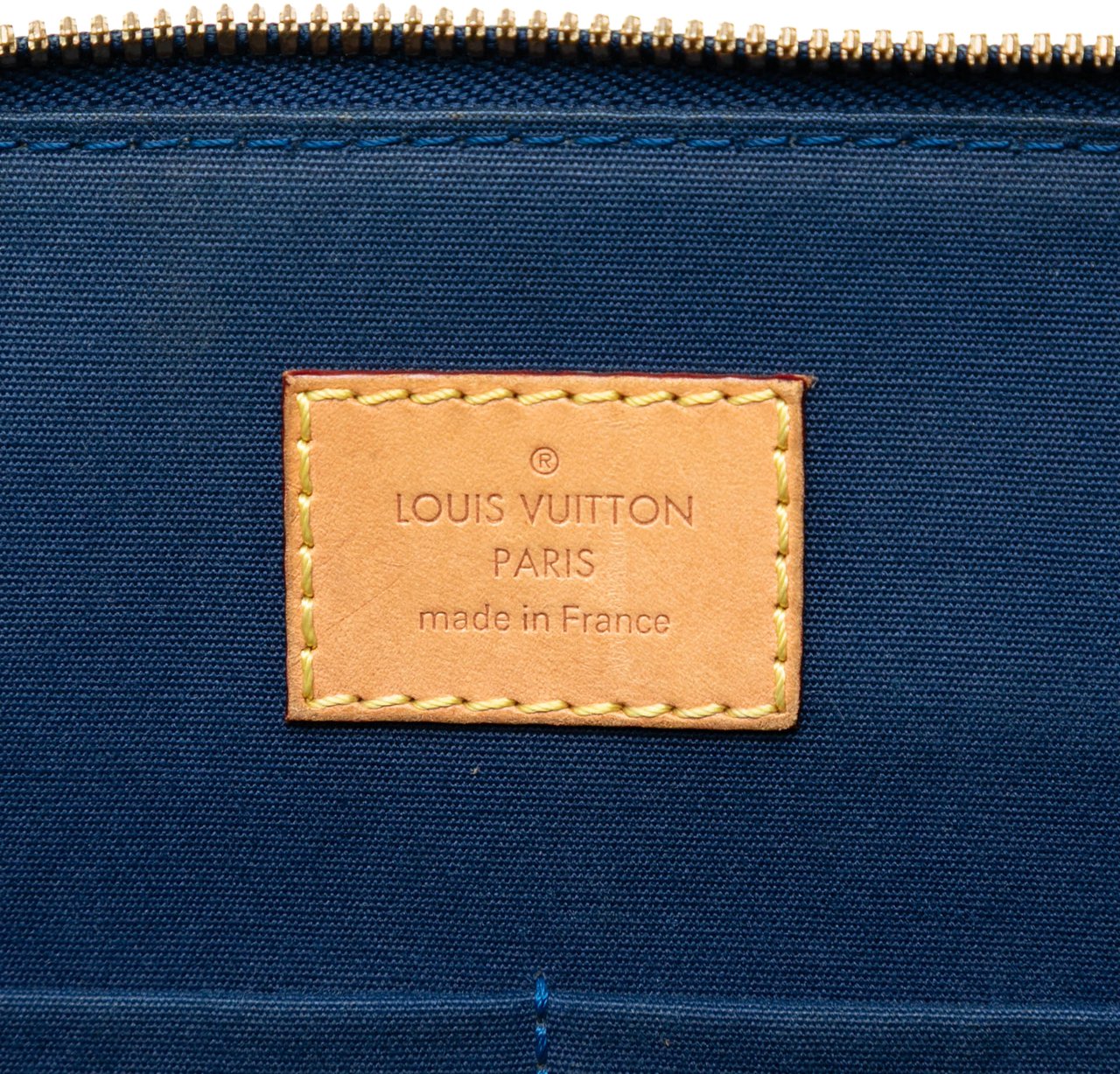 Louis Vuitton Monogram Vernis Alma PM Blauw