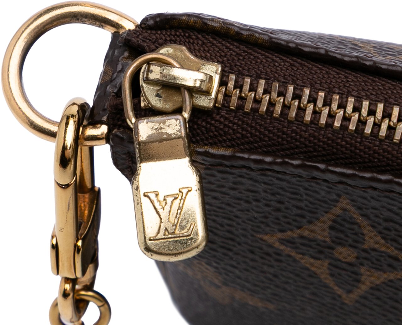 Louis Vuitton Monogram Mini Pochette Accessoires Bruin