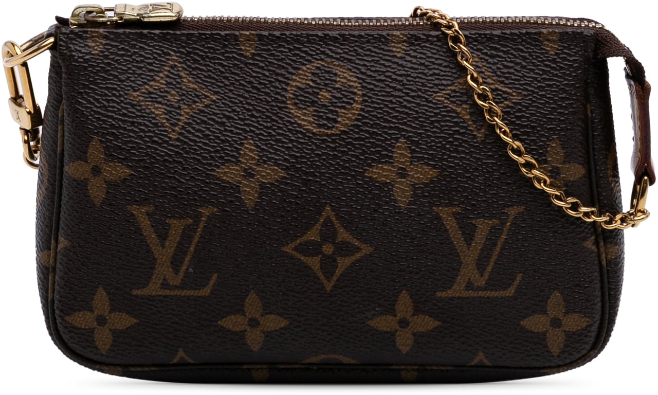 Louis Vuitton Monogram Mini Pochette Accessoires Bruin