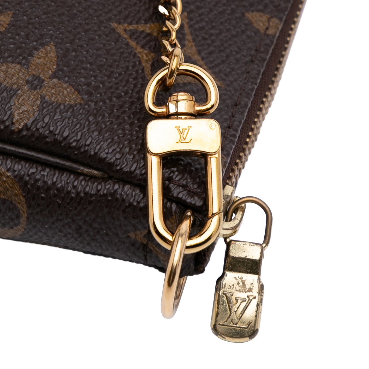 Louis Vuitton Monogram Mini Pochette Accessoires Bruin