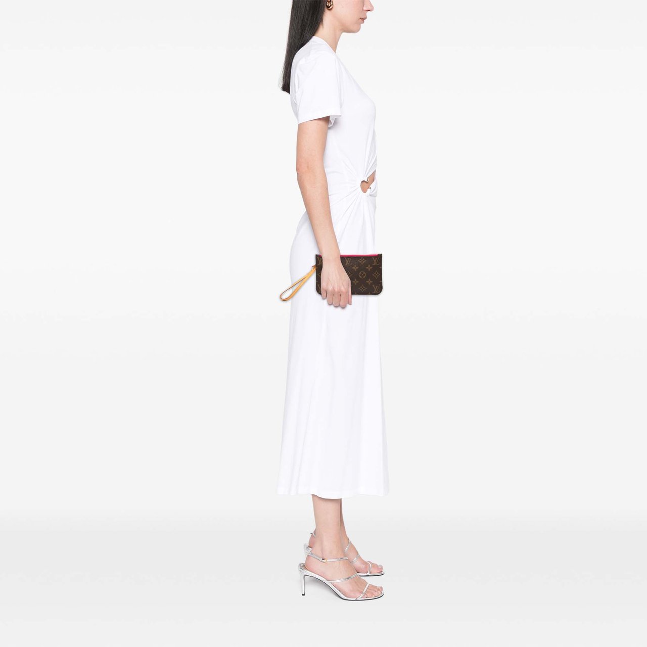 Louis Vuitton Monogram Neverfull Pouch Bruin