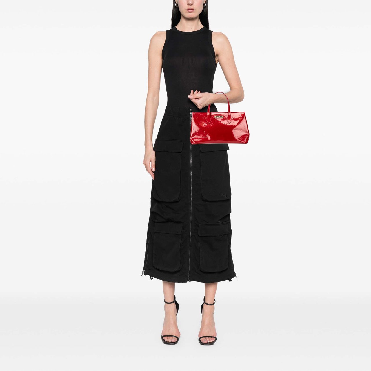 Louis Vuitton Monogram Vernis Wilshire PM Rood