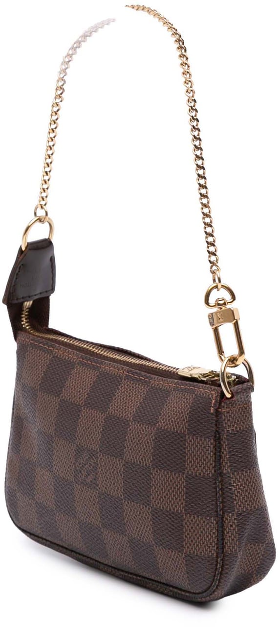 Louis Vuitton Damier Ebene Mini Pochette Accessoires Bruin
