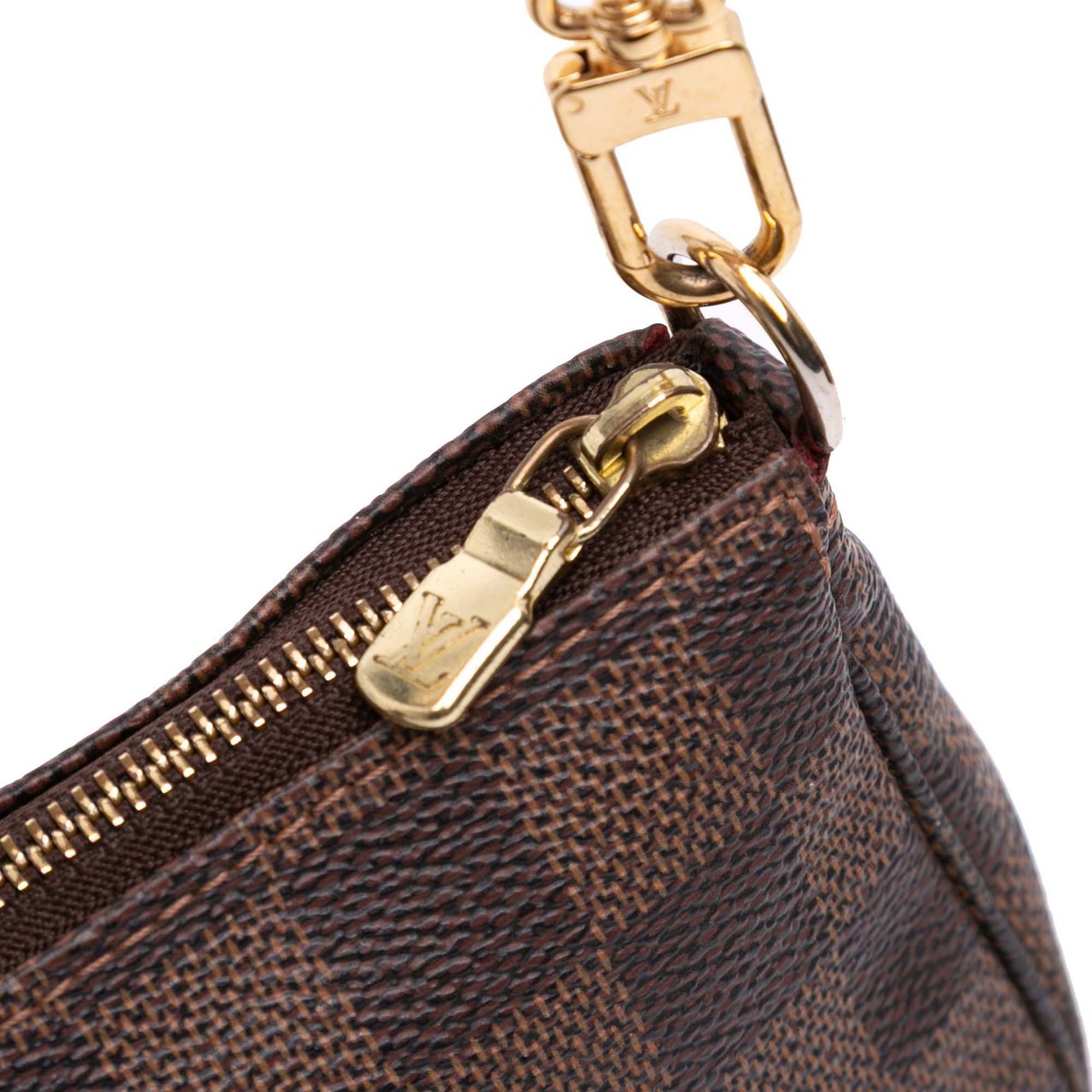 Louis Vuitton Damier Ebene Mini Pochette Accessoires Bruin