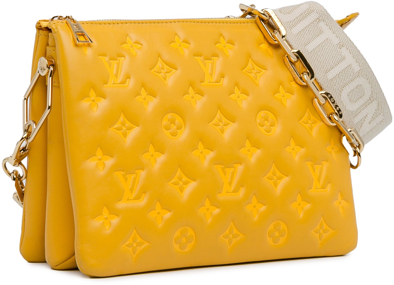 Louis Vuitton Monogram Coussin PM Geel